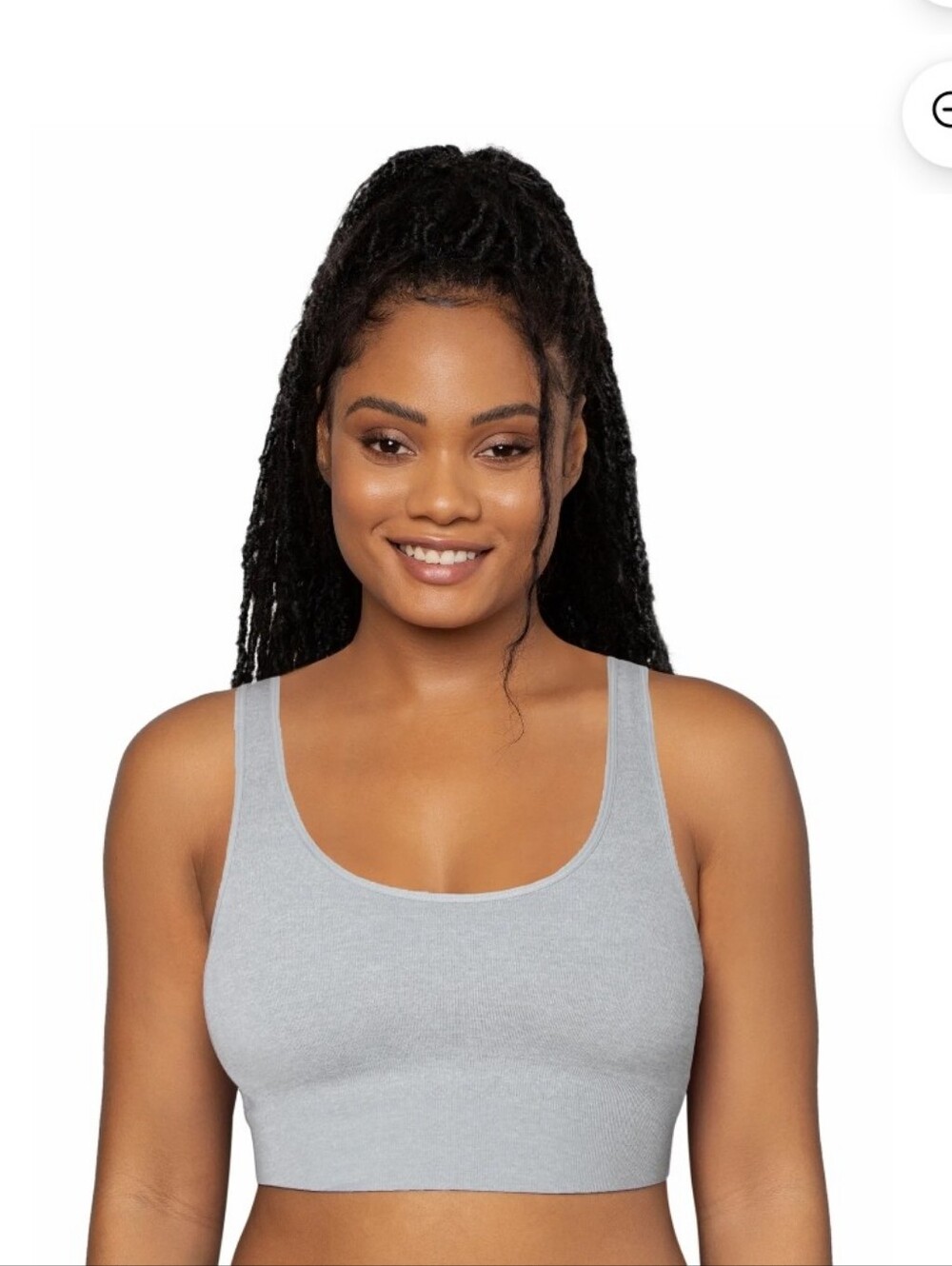 NWOT Fruit Of The Loom Pull On Grey Bra Size XL (Its Thick! Not Thin Cheap One.)